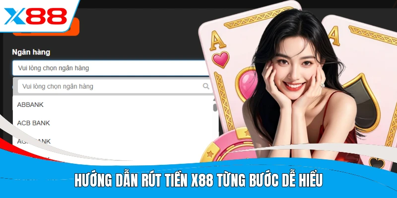 Hướng dẫn rút tiền X88 từng bước dễ hiểu